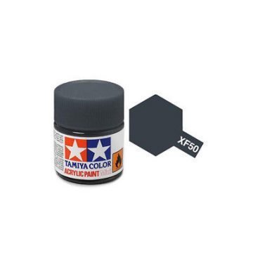 Tamiya Mini XF-50 Flat Field Blue Acrylic Paint 10ml Bottle - 81750
