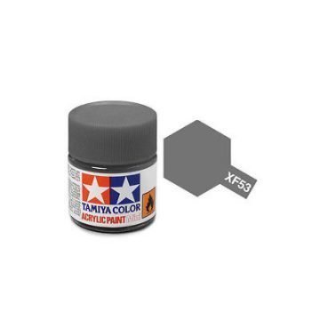 Tamiya Mini XF-53 Flat Neutral Grey Acrylic Paint 10ml Bottle - 81753