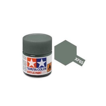 Tamiya Mini XF-65 Flat Field Grey Acrylic Paint 10ml Bottle - 81765
