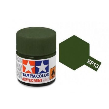 Tamiya Mini XF-13 Japanese Army Green Acrylic Paint 10ml Bottle