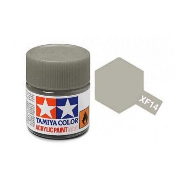 Tamiya Mini XF-14 Japanese Army Grey Acrylic Paint 10ml Bottle