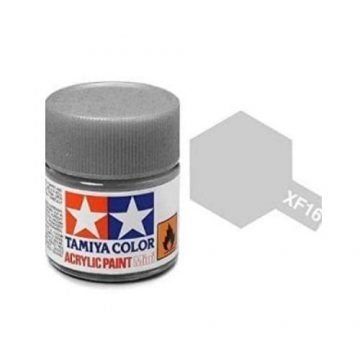 Tamiya Mini XF-16 Flat Aluminium Acrylic Paint 10ml Bottle