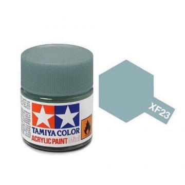 Tamiya Mini XF-23 Flat Light Blue Acrylic Paint 10ml Bottle