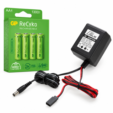 Lake Reaper Transmitter Batteries and Charger Combo for DE-104, DE-108 Telemetry Handset