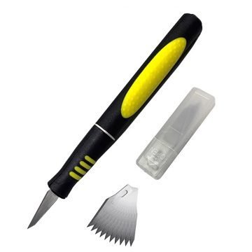 Rolson Soft Grip Hobby Knife (62908) with Spare Blades