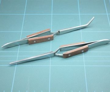 79021 Self Closing Tweezer Curved Insulated Handles - 6.5 inch