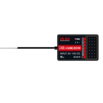 HOT RC DS600 6 Channel 2.4GHz Receiver for Single Hand Radio Control (V1)