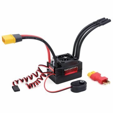 Rocket 110A ESC Waterproof, Fan Cooled Brushless Electric Speed Controller For 1/8th RC Cars & RC Boats