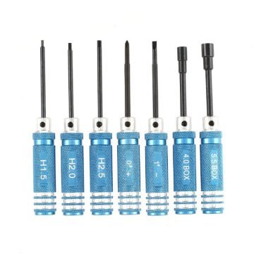 7 Piece Screw Driver, HEX, Box Set Ideal for Tamiya Kits and RC Cars