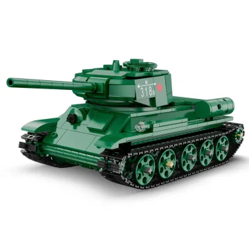 CaDA T34 Medium Tank Radio Control Brick Kit C61072W - 722pcs