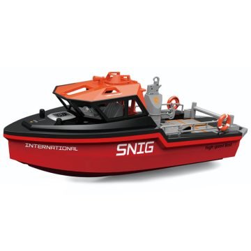 Heng Long Snig Rescue Boat Radio Control Brushless RTR 320MM Length - Black