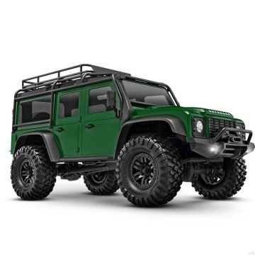 TRX-4M Land Rover Defender 1:18 4WD Electric Trail Crawler Green + TQ, ECM-2.5, Titan 87T, 750mAh LiPo, USB Charger, Clipless Body