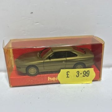 Herpa 1/87 HO Scale 3079 BMW 850i Coupe Grey Boxed