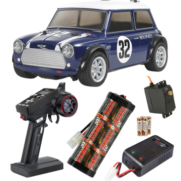 Tamiya RC 58747 Mini Cooper Racing (MB-01) Kit Ready to Go Bundle