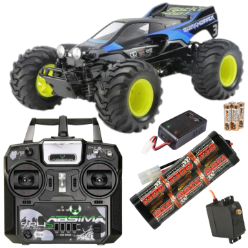 Tamiya Quirkhopper Buggy 58756 (GF-02) Kit Ready to Go Bundle with Stick Radio