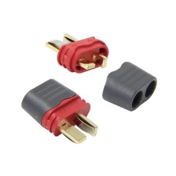 Deans Connectors T-Plug Pair with Cap