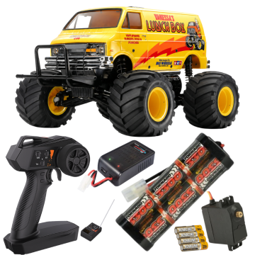 Tamiya Lunch Box Evo Kit 58755 Ready to Go Bundle, Upgrade MG Servo