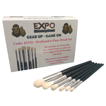 Expo 45310 Drybrush 6 Piece Brush Set